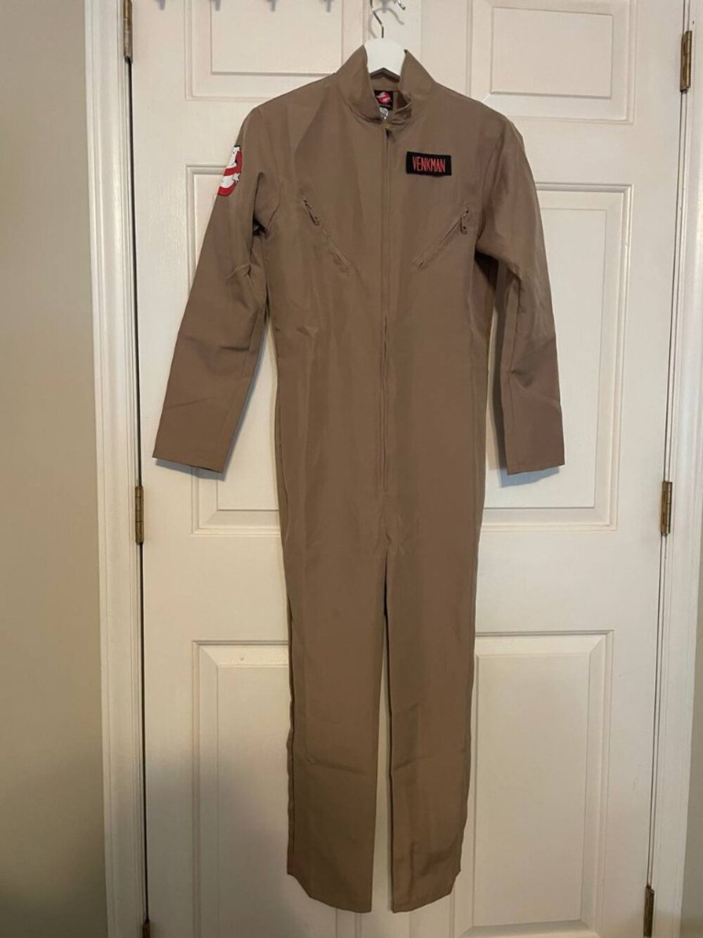 Get Ready to Bust Ghosts! Retro Ghostbusters Venkman Costume Jumpsuit boys 10/12